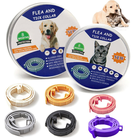 Coleira de Prevenção para cães e gatos, anti- pulgas e anti- carrapatos- Luxo Premium