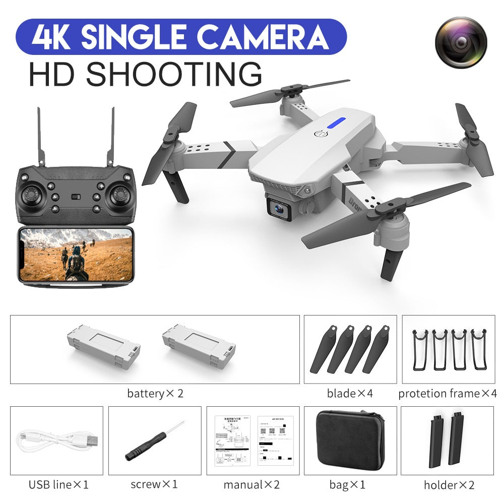 Drone Kbdfa E88 Pro 4K 2022 wifi -Luxo Premium