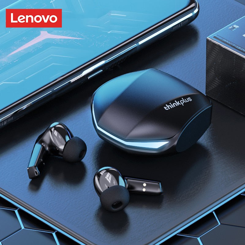 Fone de Ouvido Lenovo GM2 Pro sem Fio com Microfone, Bluetooth 5.3- Luxo Premium