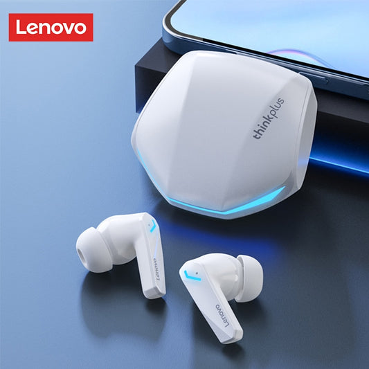 Fone de Ouvido Lenovo GM2 Pro sem Fio com Microfone, Bluetooth 5.3- Luxo Premium